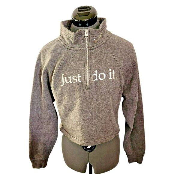 Nike 1/4 Zip Crop Top Sweater Size‎ XS - Picture 1 of 4